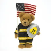Boyds 10in Plush 9-11 Fireman Bear
