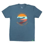 Everglades, 4-Stripe Men’s T-Shirt, Indigo, Medium
