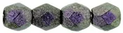 3mm Round Firepolish – Polychrome Black Current
