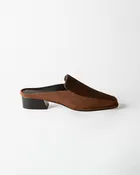 Felix Loafer Mule Chocolate Calf Hair