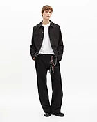 Blouson à broderie noir