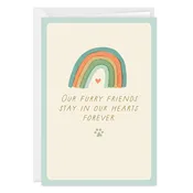 Always In Our Hearts Custom Pet Sympathy Card
