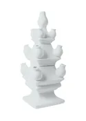 3 Piece Tiered Tulipiere Tower in Matte White