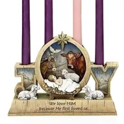 7" Advent Babe Candle Holder