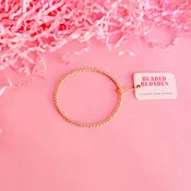 3MM Gold Beaded Bracelet
