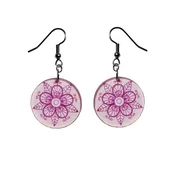 Acrylic Tuscarora Flower Earrings — Tuscarora WoodWorks