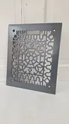 10 x 12 Ornate Design Vent Cover, Vintage Cast Iron Register