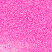 11SM791-LMR: 11-4299R Miyuki Seed Bead 11/0 Luminous Neon Lined Cotton Candy - 25GM