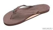 Flirty Braidy - Single Layer Premier Leather 1/2" Narrow Strap with Braid