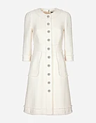 A-Linien-Kleid aus Raschel-Tweed