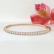 14k Rose Gold 2.18 Carat Bangle