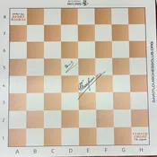 2025 Clutch Chess: Legends Autographed Vinyl Board