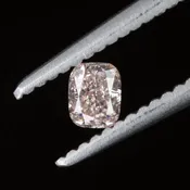 0.22ct GIA CERTIFIED DIAMOND NATURAL CUSHION FANCY BROWNISH ORANGY PINK LOOSE