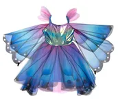 Butterfly Twirl Dress  with Wings & Headband, Size 3-4