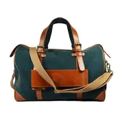 Canvas Weekender Bag Over Night Travel - Green