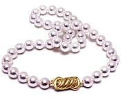 8 x 8.5mm Japanese Akoya Collection Quality Cultured Pearl Necklace