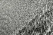 Geiger Textiles/ Herman Miller Resca: Flannel | Classic Wool Harringbone Upholstery Fabric