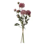 23" Purple Faux Dried Dahlia Bundle