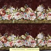 In The Beginning Carpet Bag Romance Border - Red