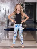 Colorado Ski Print - Girls' Sports Leggings