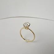 10K 1.10 ct E/vs1 diamond custom 6-prong ring