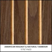 American Walnut & Natural Tambour - 579/ FNZ3