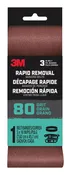 3M Rapid Removal 3 x 18 inch Power Sanding Belt, 80 grit (1 Pack)