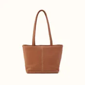 Austin Tote in Pebbled Leather - Warm Honey