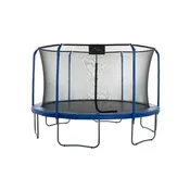 Machrus Skytric 13 FT Round Trampoline Set with Premium Top-Ring Flex Frame Safety Enclosure System