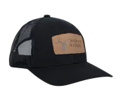 Trophy Ridge Black Leather Patch Hat