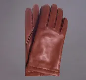 Cashmere lined Brown Nappa leather gloves
