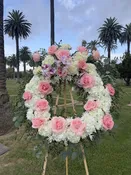Big wreath stand — BLOOMS BY BAHRAM