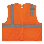 Ergodyne Glowear 8210z Class 2 Economy Mesh Vest Polyester Orange 2x-large/3x-large