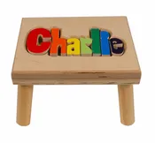 Classic Puzzle Name Stool
