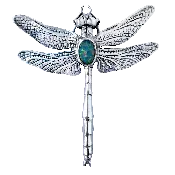 Natural Dragonfly Pin