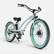 HBBC Women's Electric Cruiser - White/Mint