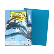 Dragon Shield Dual Matte Sleeves (Sky Blue & Silver)