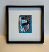 Abstract Painting on Paper — Mitrebox Framing Studio