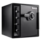 Large Steel Water and Fire Safe with Combination Dial, 17.8 in x 16.3 in x 19.3 in