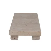 12x4 Travertine Footed Serving Board