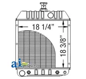 Ai 579339M91 Radiator W/ Oil Cooler For Massey Ferguson Tractor