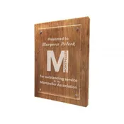 Reclaimed Wood Floating Plaque