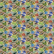 Henry Glass & Co. - Camping Pups by Robert Giordano - Labels - Tan - Yardage