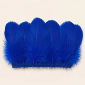 Bleached White & Dyed Strung Goose “Nagoire” Feathers – 1/2 Oz. Pack