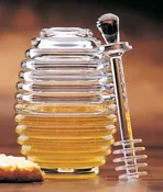ACRYLIC HONEY JAR SERVER