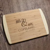 Mr & Mrs Wedding Gift - Cutting, Charcuterie, Cheese Board