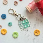 Prim Village Enamel Charm Fob # ISE-839
