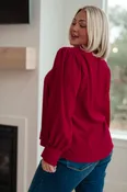 ONLINE EXCLUSIVE: Back in Business V-Neck Blouse
