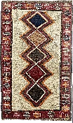 1950’s Gabbeh Qashqai Wool Rug 4’9” x 6’1”