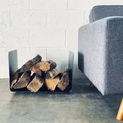 Bent Steel Log Holder